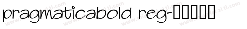 pragmaticabold reg字体转换
